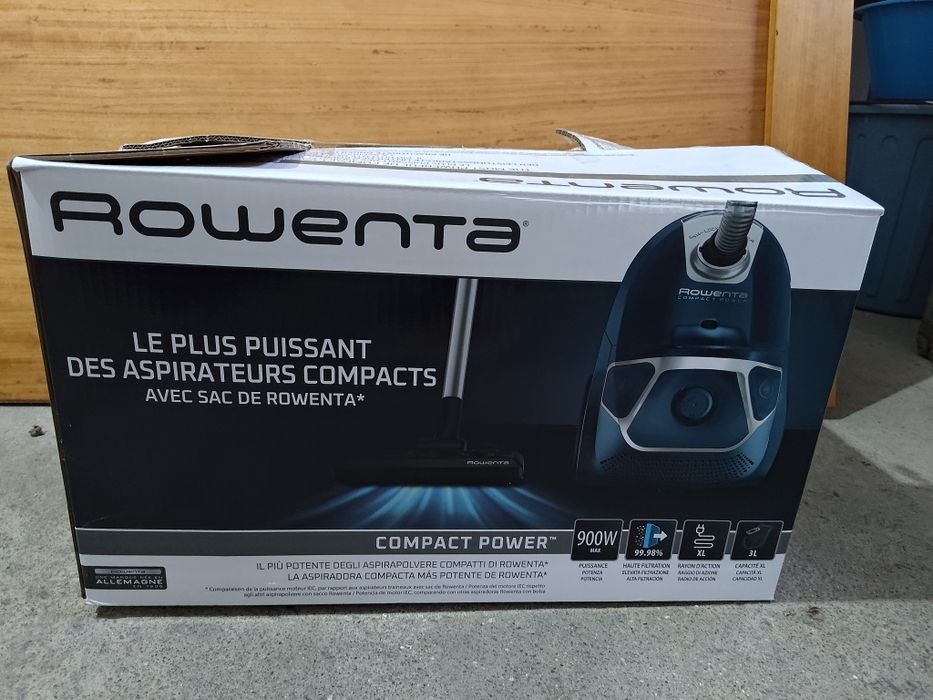 Aspirador Rowenta compact power parquet 900W de saco