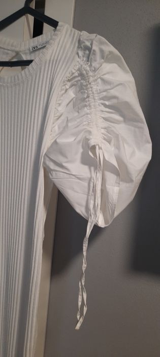 Vestido de malha branco nuvem