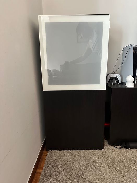 Móvel IKEA BESTA Alto - Preto-Castanho