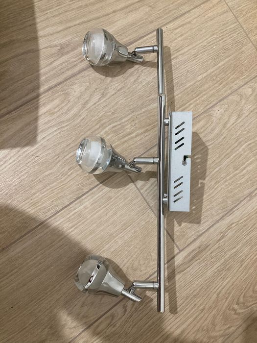 Lampa sufitowa led srebrna