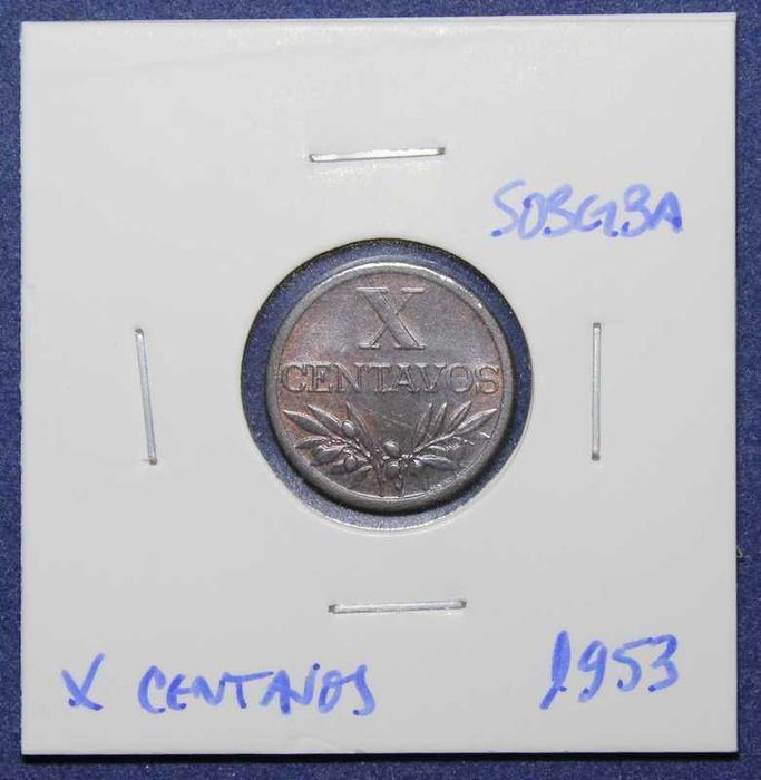 Moeda X Centavos 1953 bronze - SOBERBA