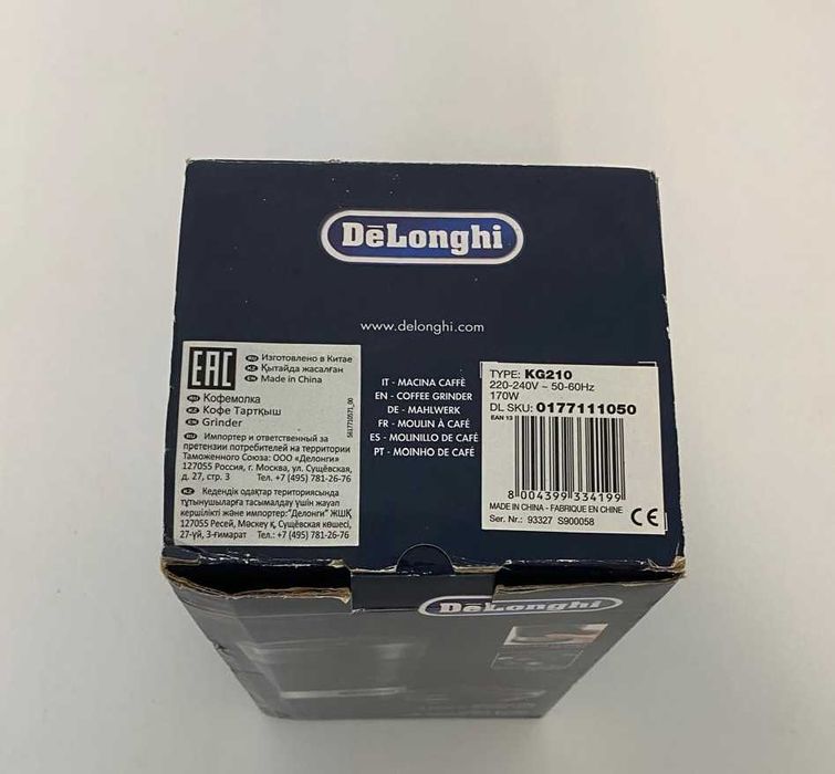 Moinho de Café De'Longhi KG210 com Caixa Original