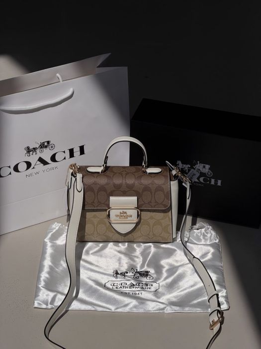 Сумка Coach Morgan Top Handle Satchel   (Premium)
