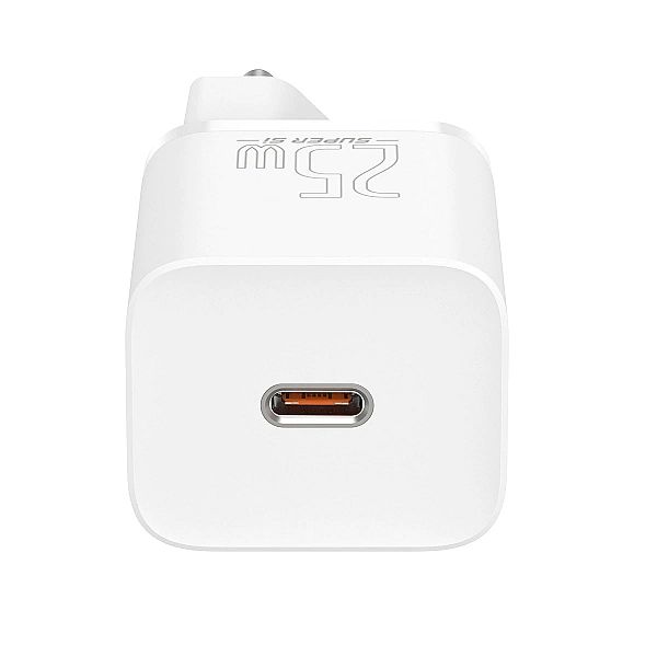 Szybka ładowarka sieciowa Baseus Si USB-C 25W 3A z kablem USB-C / USB-