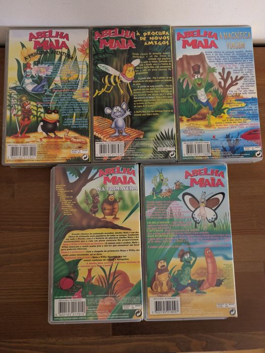 5 VHS " Abelha Maia - Original " (Optimo Estado)