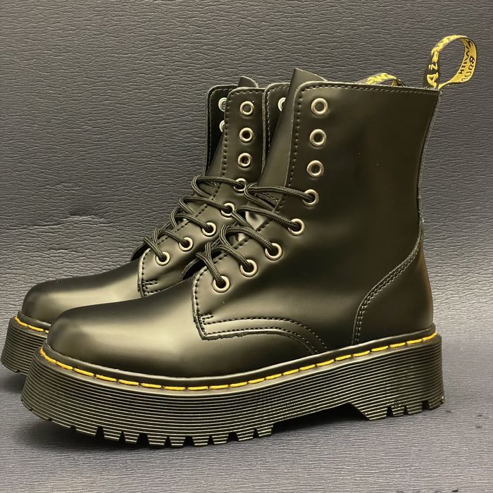 Goth platforma glany gotyckie botki trapery koturna emo punk dr Martin