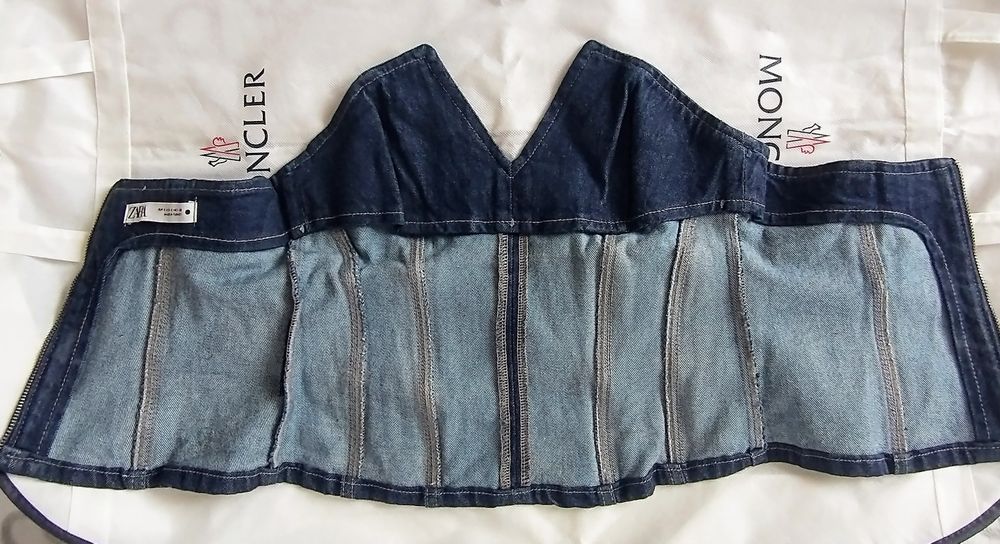 Gorset jeansowy Zara