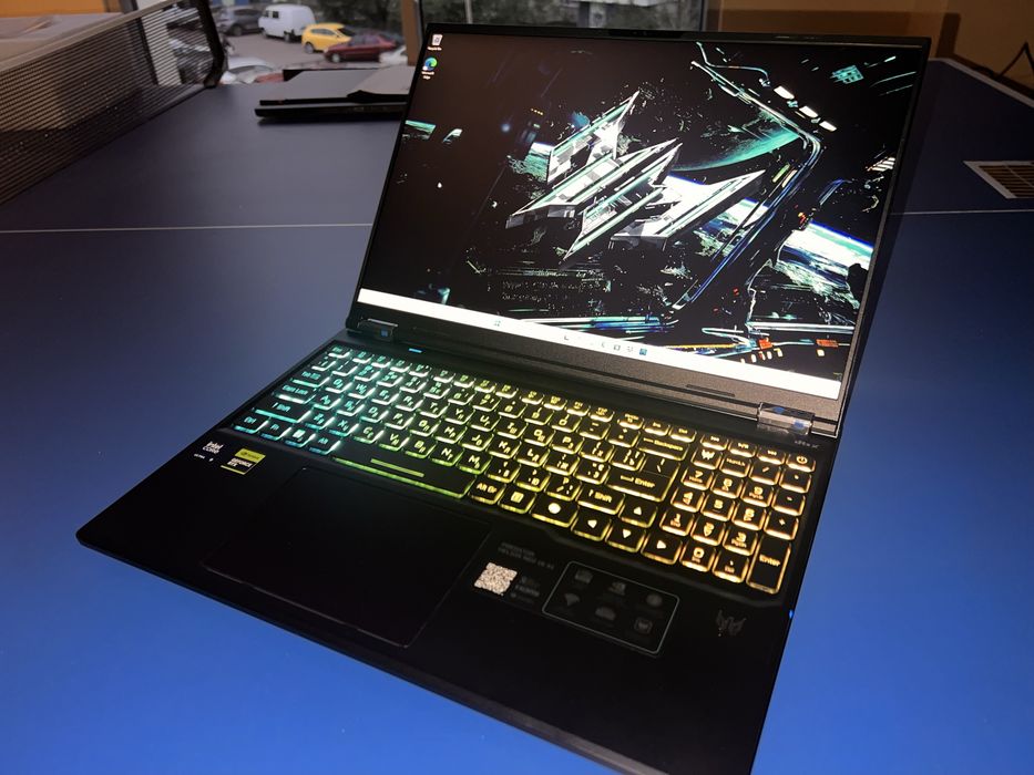Новий acer predator 16 АІ qhd ultra9-275hx rtx 5070ti ddr5-32 ssd 1tb