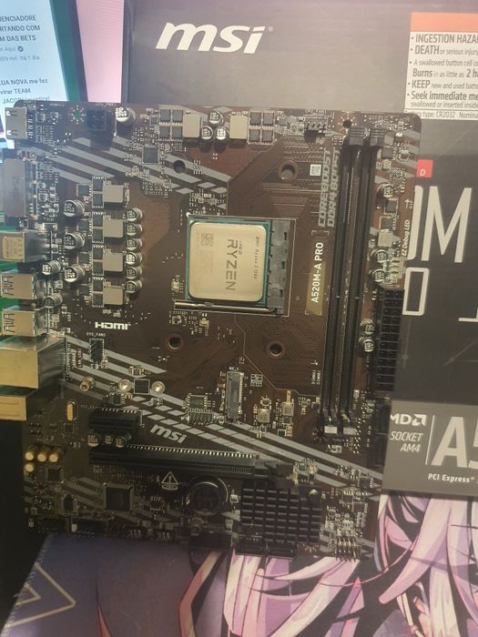A520m + Processador Ryzen 31200 com garantia