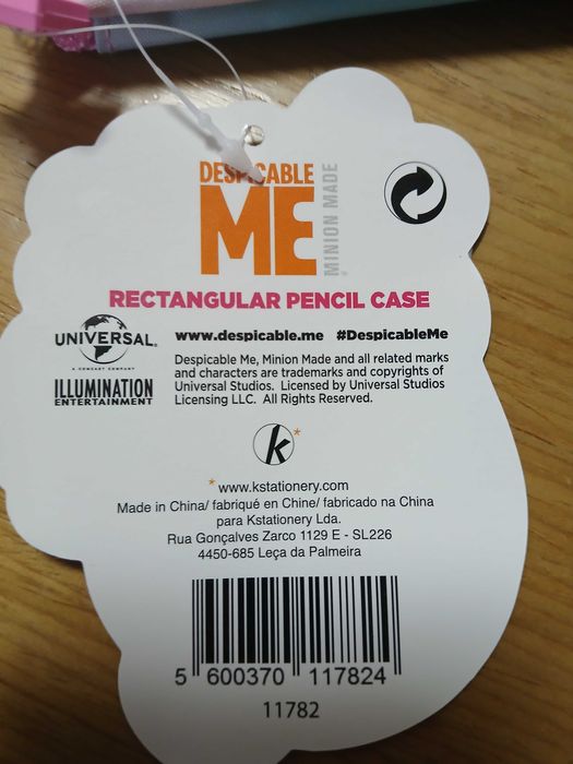 Bolsa/estojo com figuras de unicórnio (novo com etiqueta)