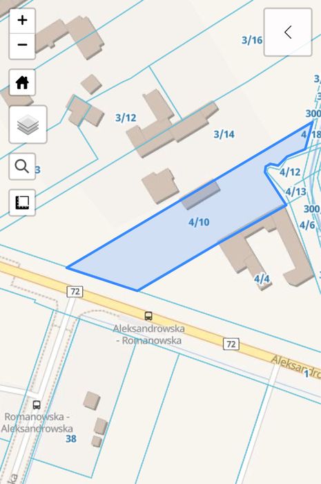 Wynajme działkę 800m2 ul. Aleksandrowskiej/Romanowskiej