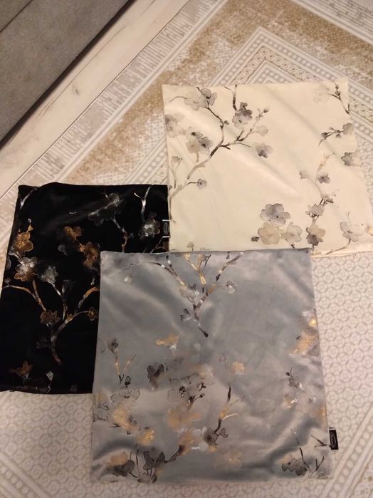 Narzuta 200x220 WELUROWA PIKOWANA w kwiaty BLINK5 + poszewki