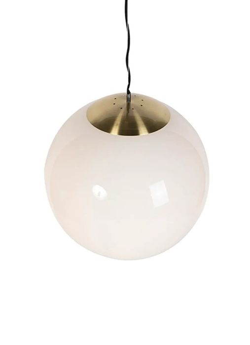 Luminária escandinava de vidro opala de 50 cm - Bola 50 
cm - Bola 50
