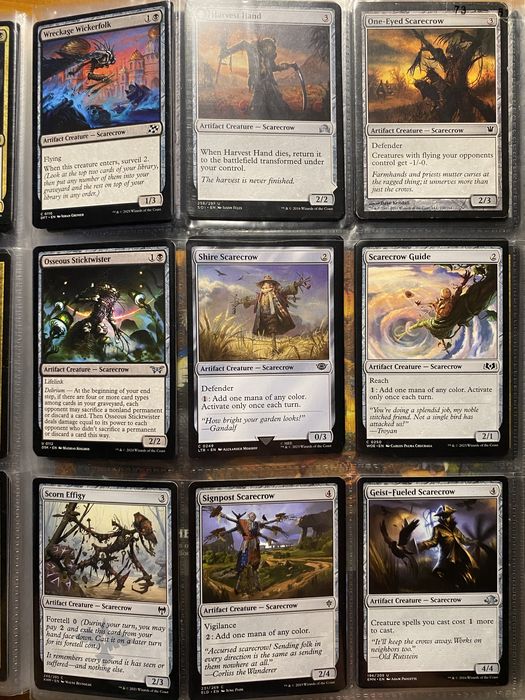 Scarecrow kolekcja 21 kart magic the gathering kazda inna