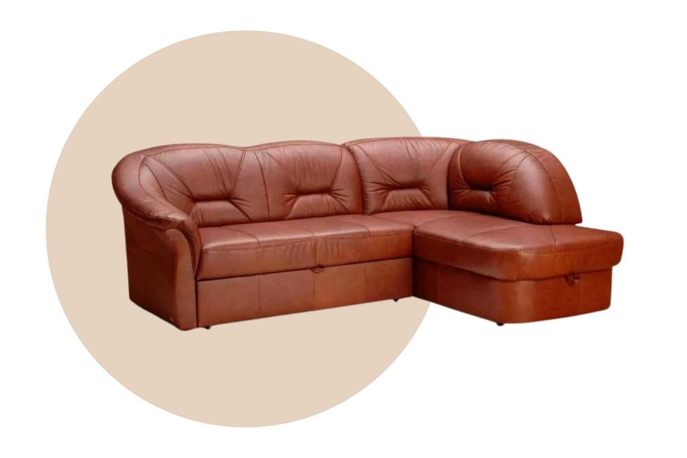 Wiosenna cena narożnik FRESH skóra nat. f-cja spania - Producent