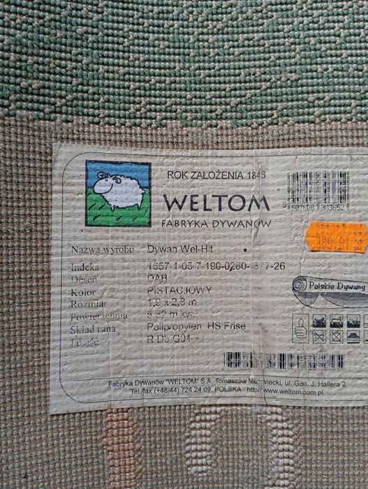 Dywan weltom 1,9 x 2,8
