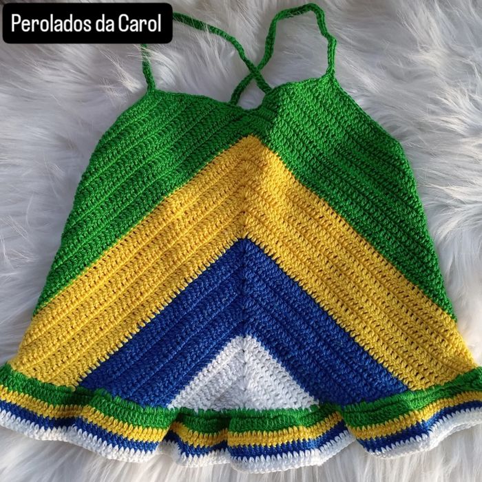 Cropped em crochê