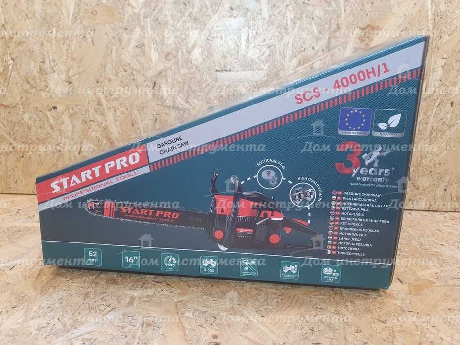 Бензопила Start pro 4000 Нова 40 см Цепная Пила Продам 36м. гарантия