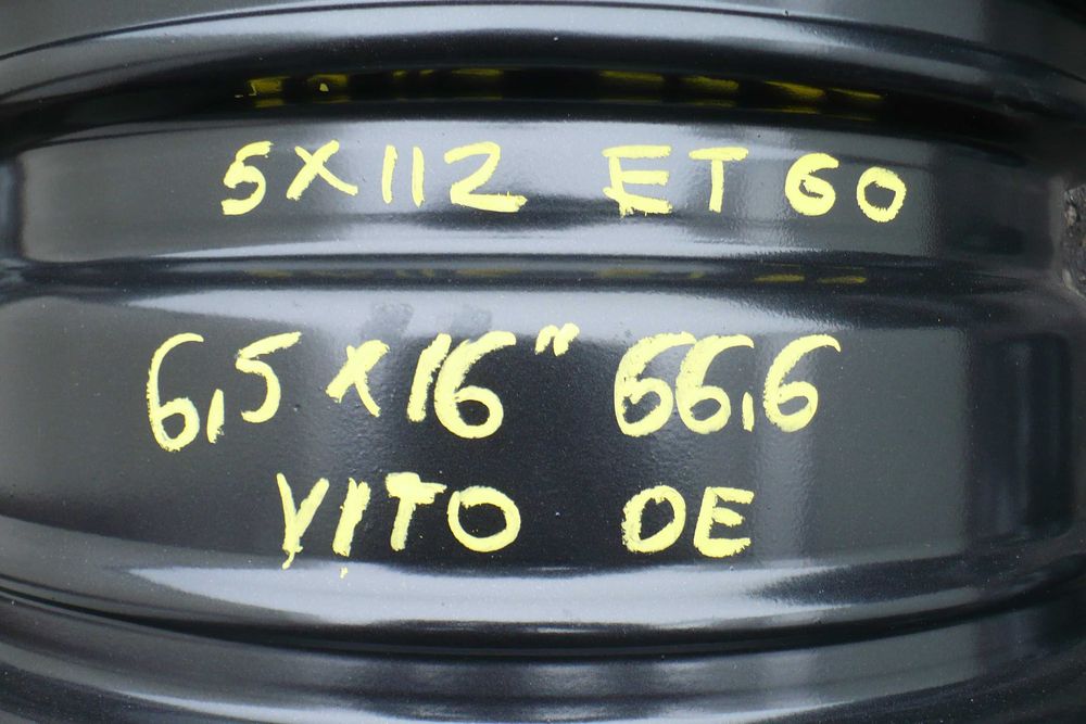 Felgi Stalowe 5X112 6,5JX16'' ET60 Mercedes VITO OE 4 szt. Regeneracja
