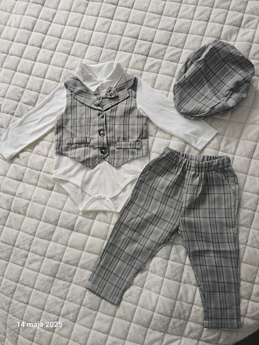 Zestaw dla chlopca w krate 80