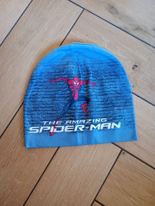 Bawełniana czapka Spiderman jasnoniebieska