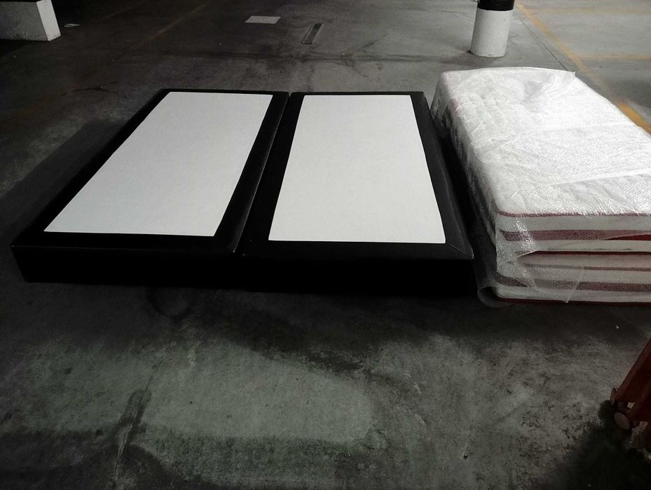 Cama somier estufado de solteiro 200 x 90