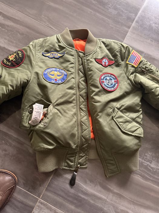 Бомбер оригинал. Alpha Industries. Детский