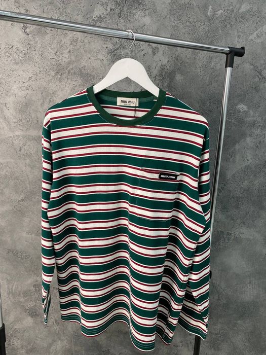 Лонгслив у смужку Miumiu