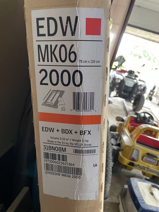 оклад велюкс  Комір до мансардного вікна VELUX EDW MK06 2000 78x118см