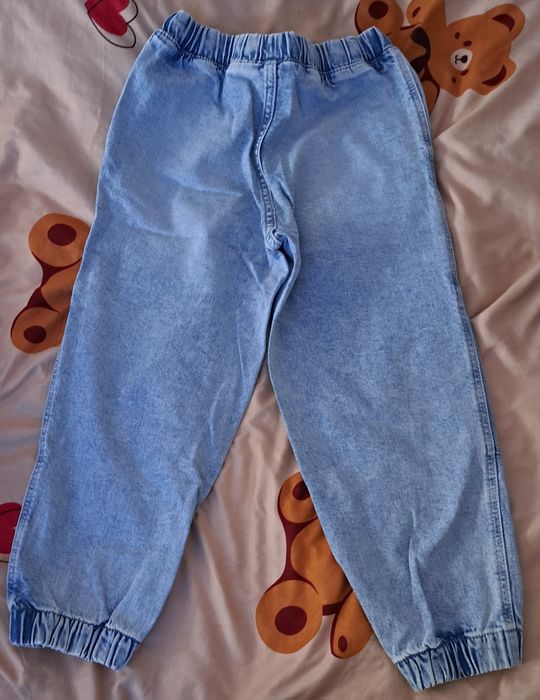 Spodnie dżinsowe szerokie chłopięce hm joggery 122 cm