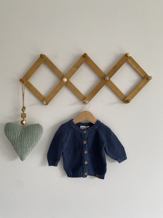 Sweter name it 56 niebieski bawelna na guziki jak newbie