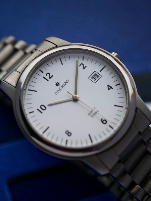 Junghans Titan quartz zegarek niemiecki tytanoway oryginaln tytany