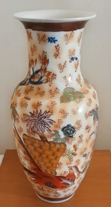 Jarrão de  porcelana chinesa antiga com 46 cm - Excelente estado