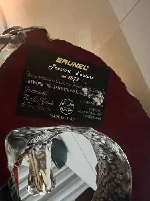 Статуэтка Brunel дракон серебро