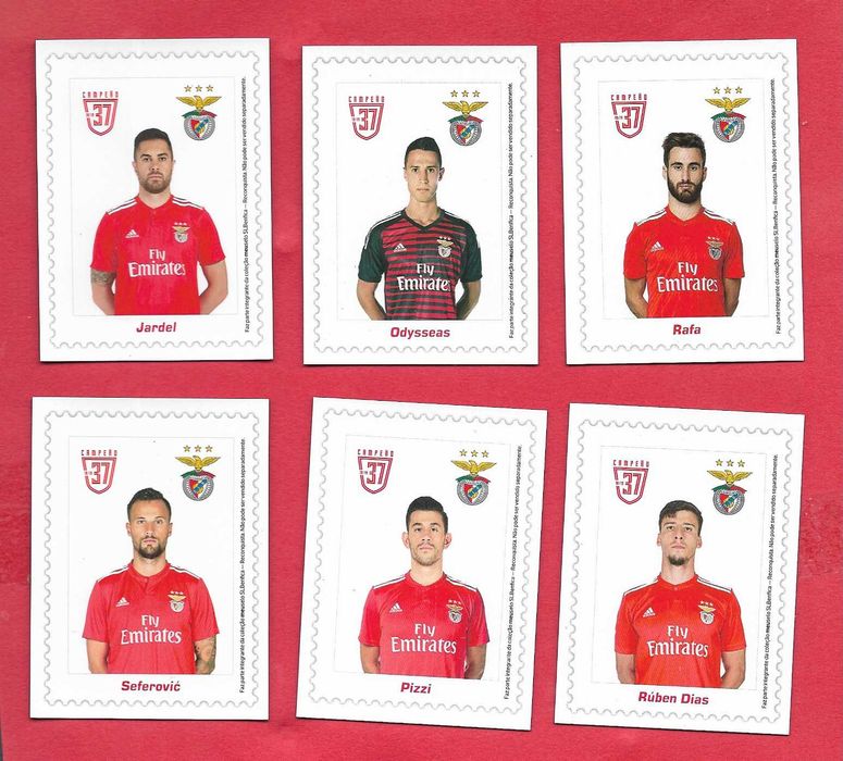 Desporto - Futebol - SLB BENFICA - Coleção 12 imanes para frigorífico