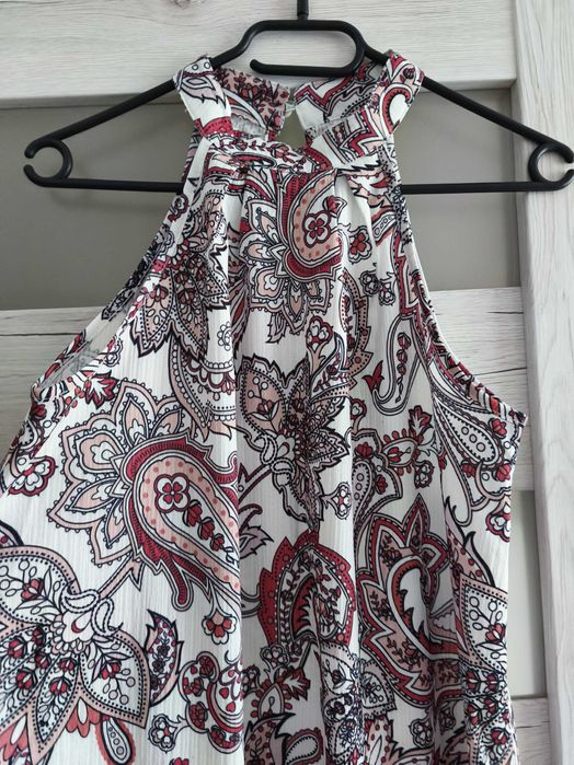 Sukienka biała z wzorami paisley Shein 36