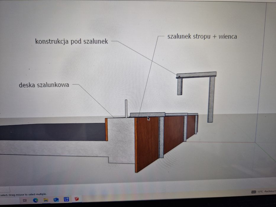 19 uchwytow szalunkowych do wienca