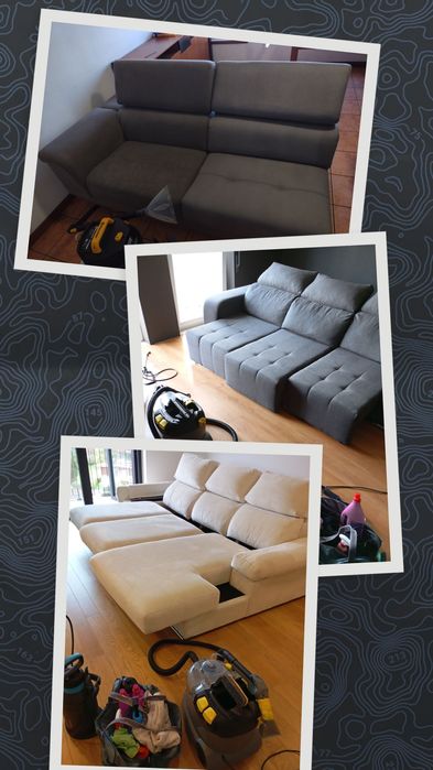 Limpeza e impermeabilização de sofás colchões carpetes tapetes e alcat