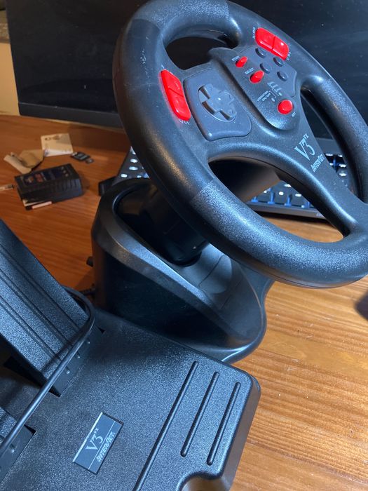 Playstation 1 - Volante com pedais V3