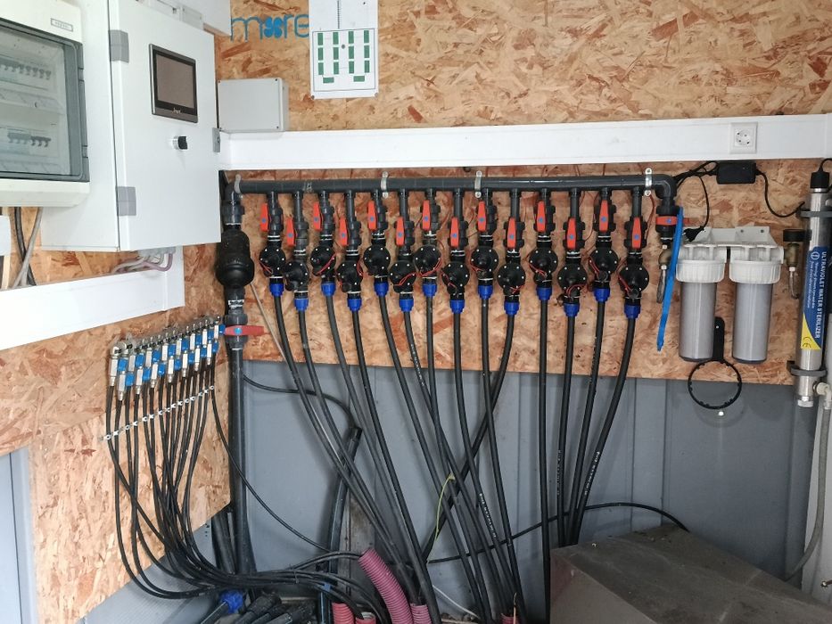 Sistema de rega para estufa