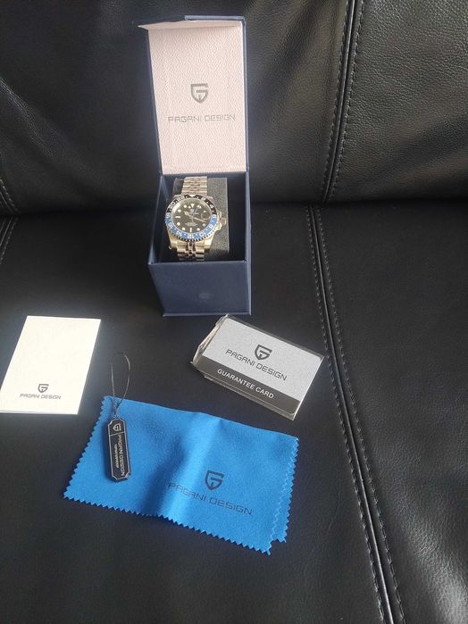 Relogio Pagani Design Automatico. Novo. caixa, documentos, vidro safir