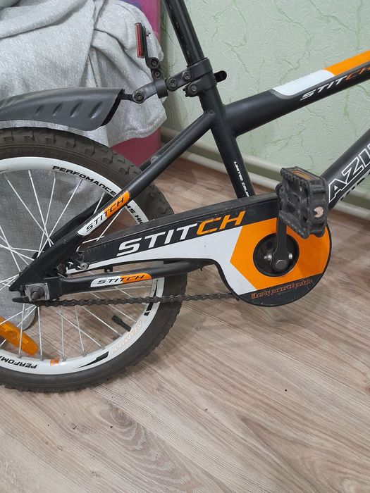 Детский велосипед Azimut 18" Stitch с крыльями