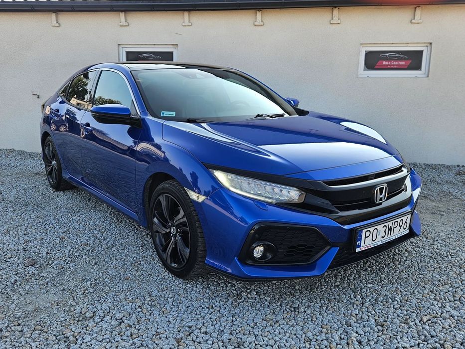 Honda Civic ŚLICZNA 1.0 Benzyna BOGATA WERSJA Zadbana ORYGINAŁ 2017r Serwisowana