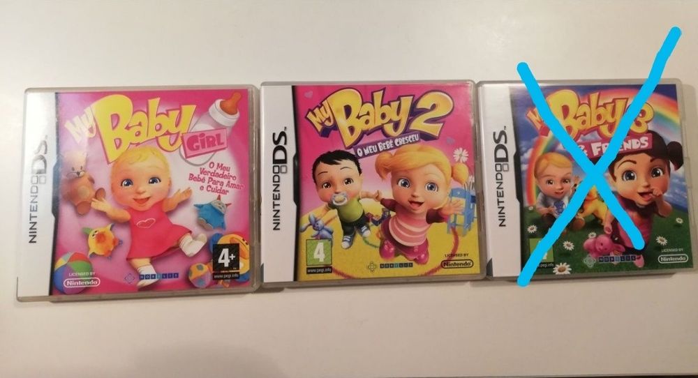 Jogos Nintendo My Baby 1 e 2