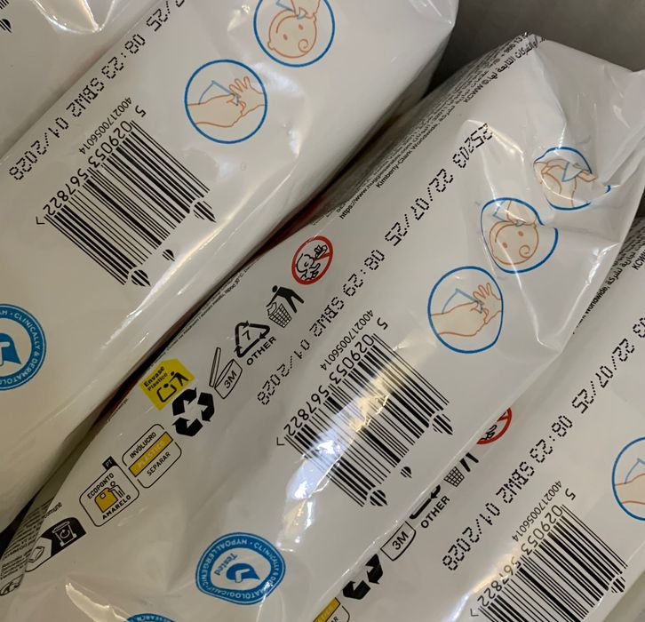 Дитячі вологі серветки "OverClean", 56 шт. Алое фреш