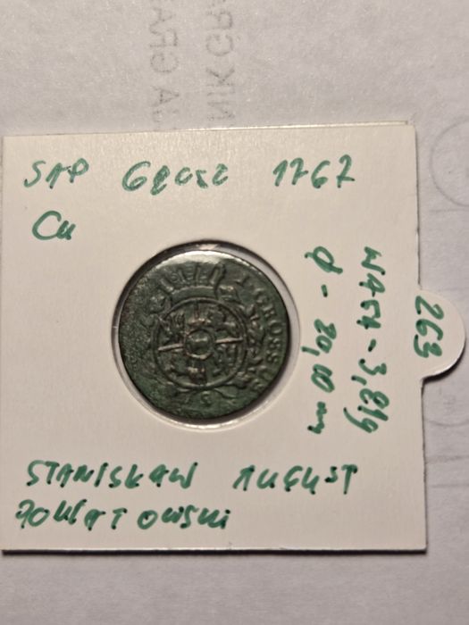 Grosz SAP 1767 rok Stanisław August Poniatowski
Wyprzedaż kolekcji pry