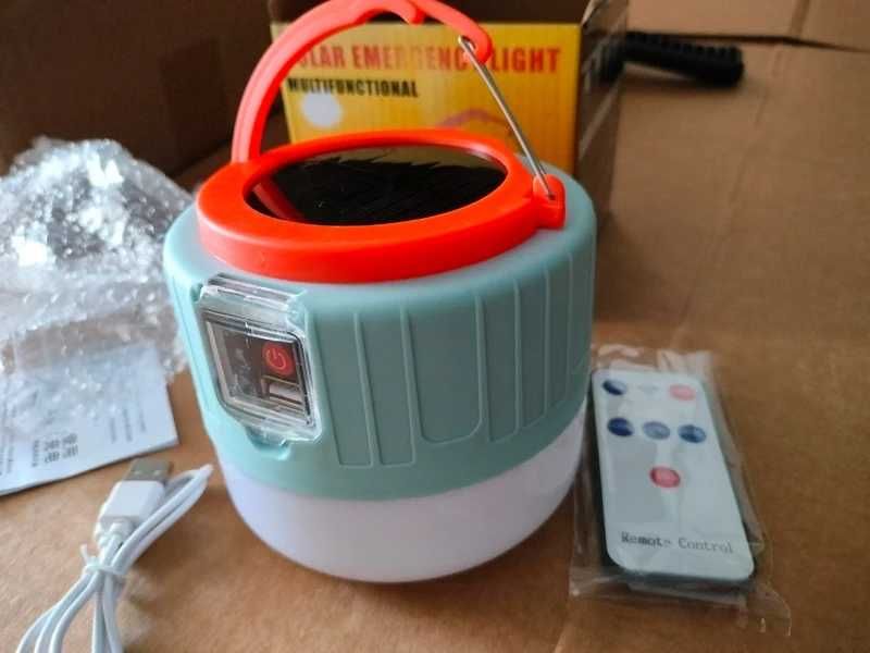 Solarna lampa cempingowa