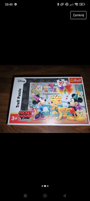 Puzzle myszka Mickey urodziny 30