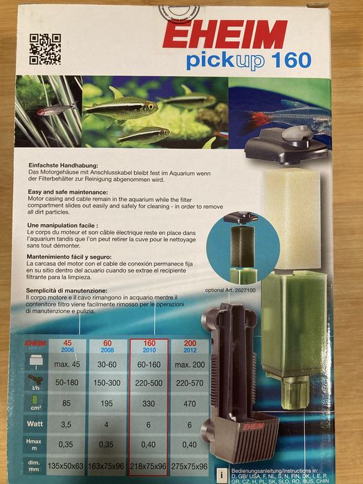 Filtro interno EHEIM Pickup 160