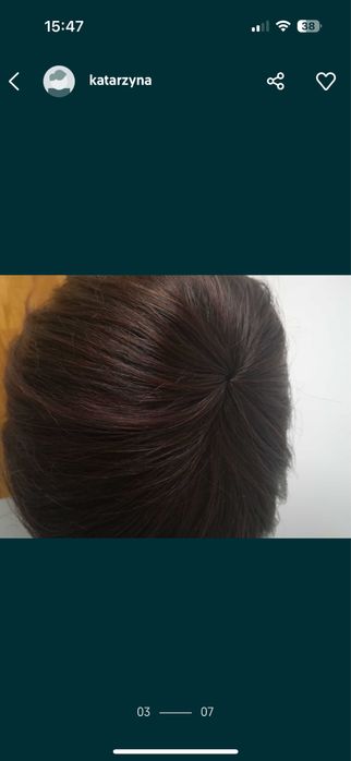 Peruka naturalna bob